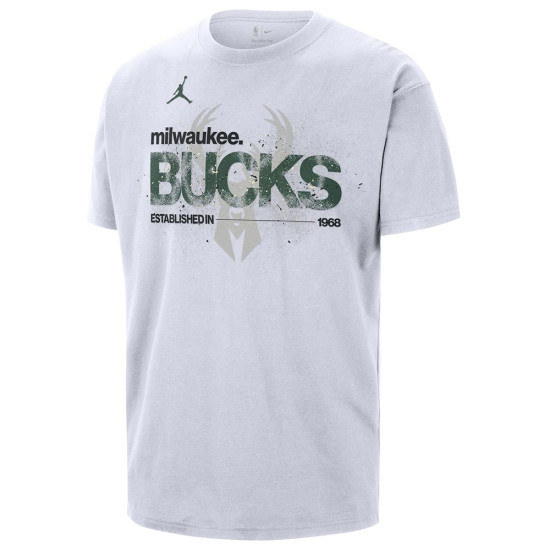 Jordan Ανδρική κοντομάνικη μπλούζα Milwaukee Bucks Courtside NBA Statement T-Shirt